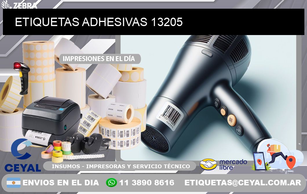 ETIQUETAS ADHESIVAS 13205