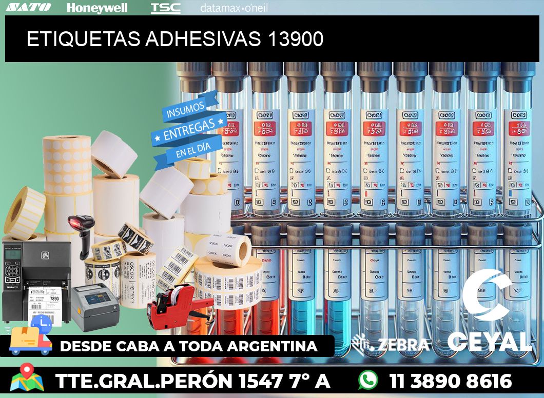 ETIQUETAS ADHESIVAS 13900