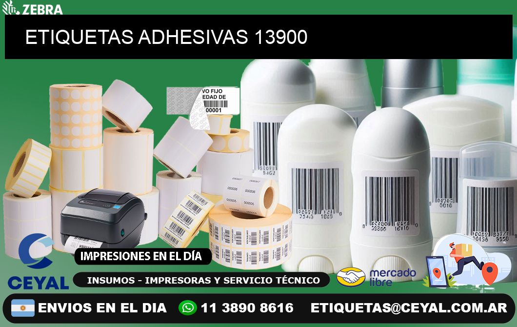 ETIQUETAS ADHESIVAS 13900