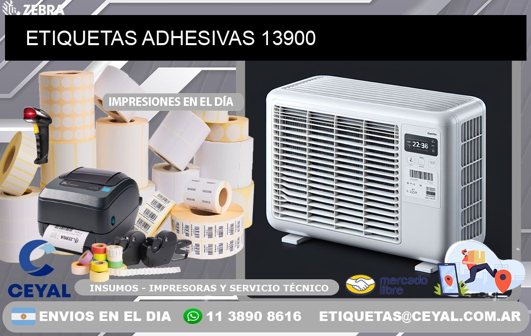 ETIQUETAS ADHESIVAS 13900