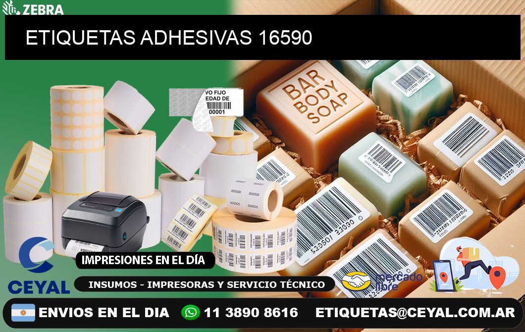 ETIQUETAS ADHESIVAS 16590