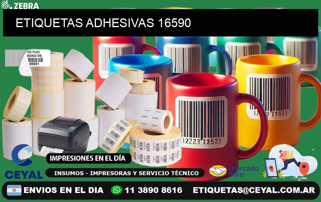 ETIQUETAS ADHESIVAS 16590