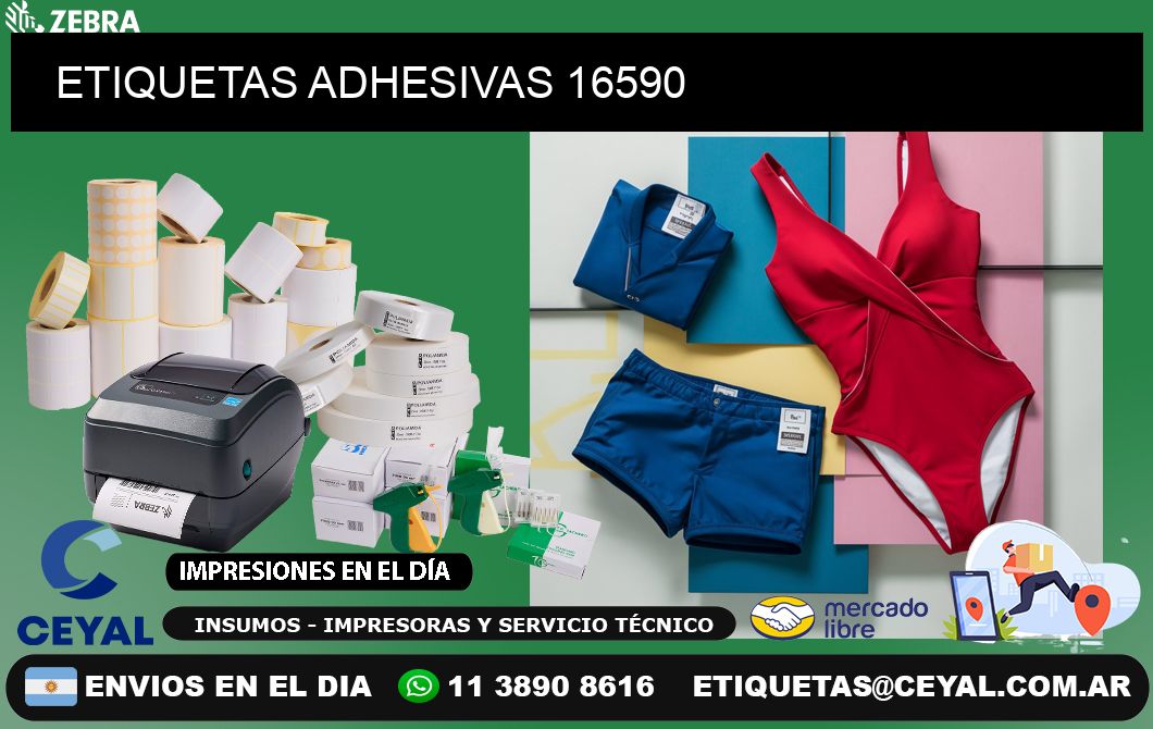 ETIQUETAS ADHESIVAS 16590