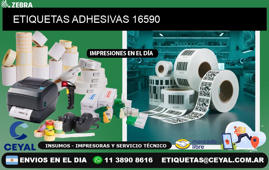 ETIQUETAS ADHESIVAS 16590