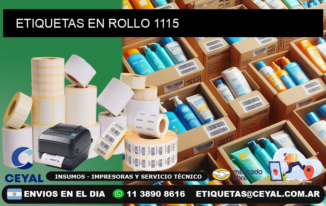 ETIQUETAS EN ROLLO 1115