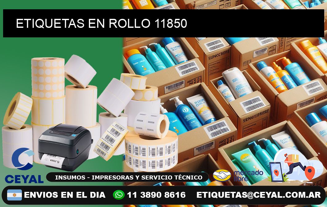 ETIQUETAS EN ROLLO 11850