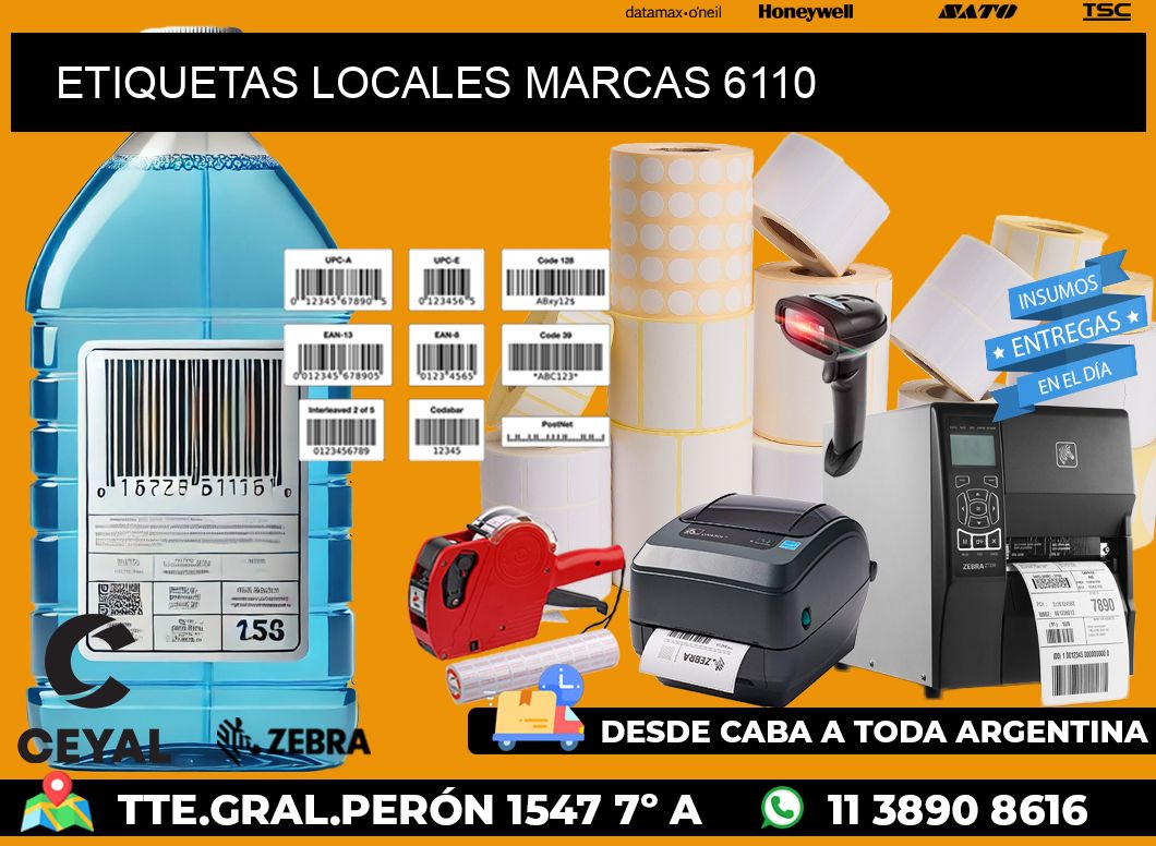 ETIQUETAS LOCALES MARCAS 6110