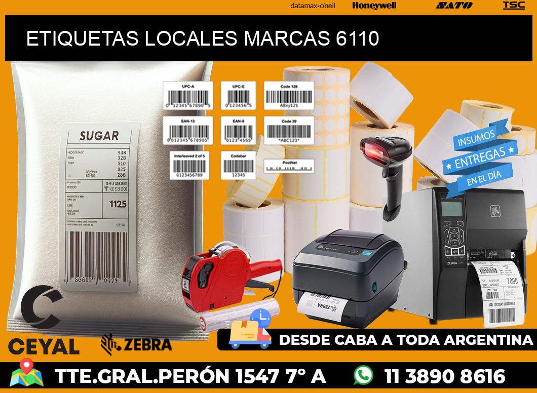 ETIQUETAS LOCALES MARCAS 6110