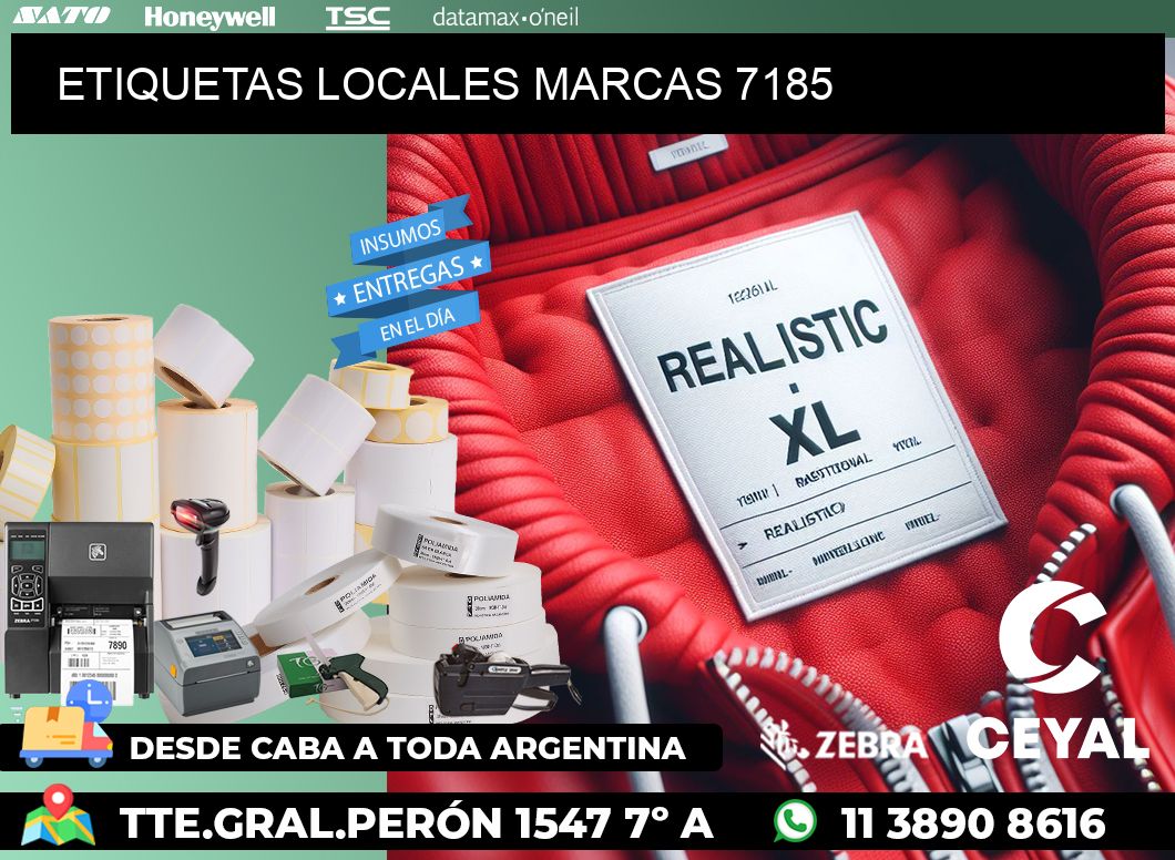 ETIQUETAS LOCALES MARCAS 7185