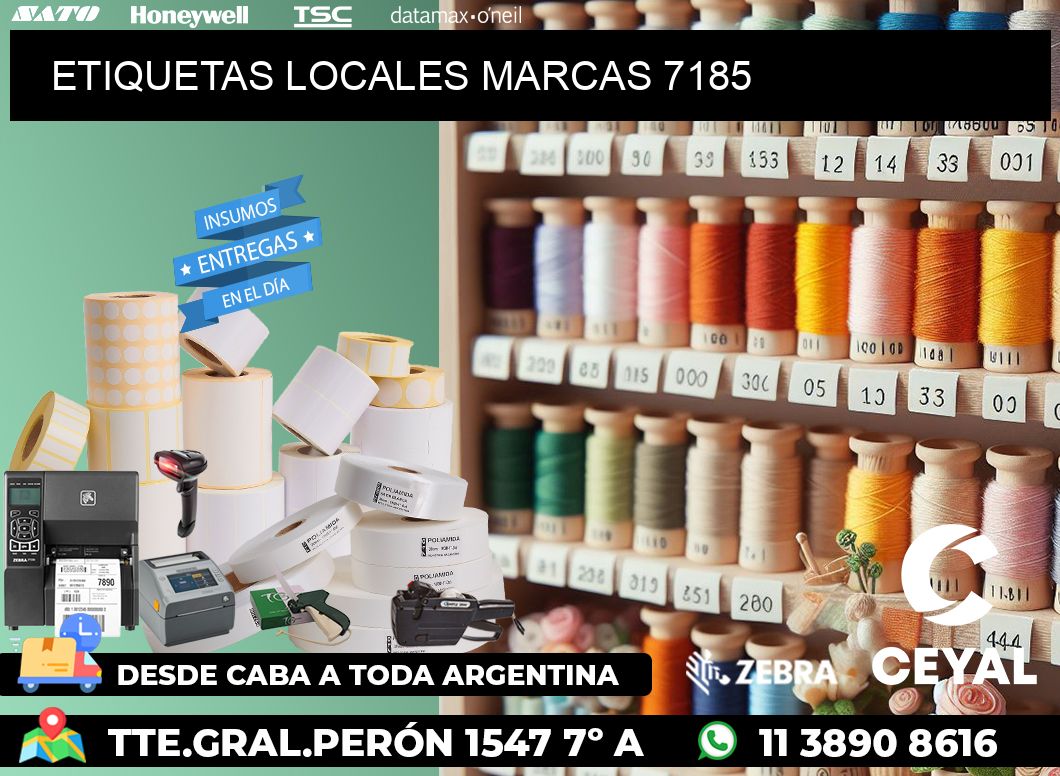 ETIQUETAS LOCALES MARCAS 7185