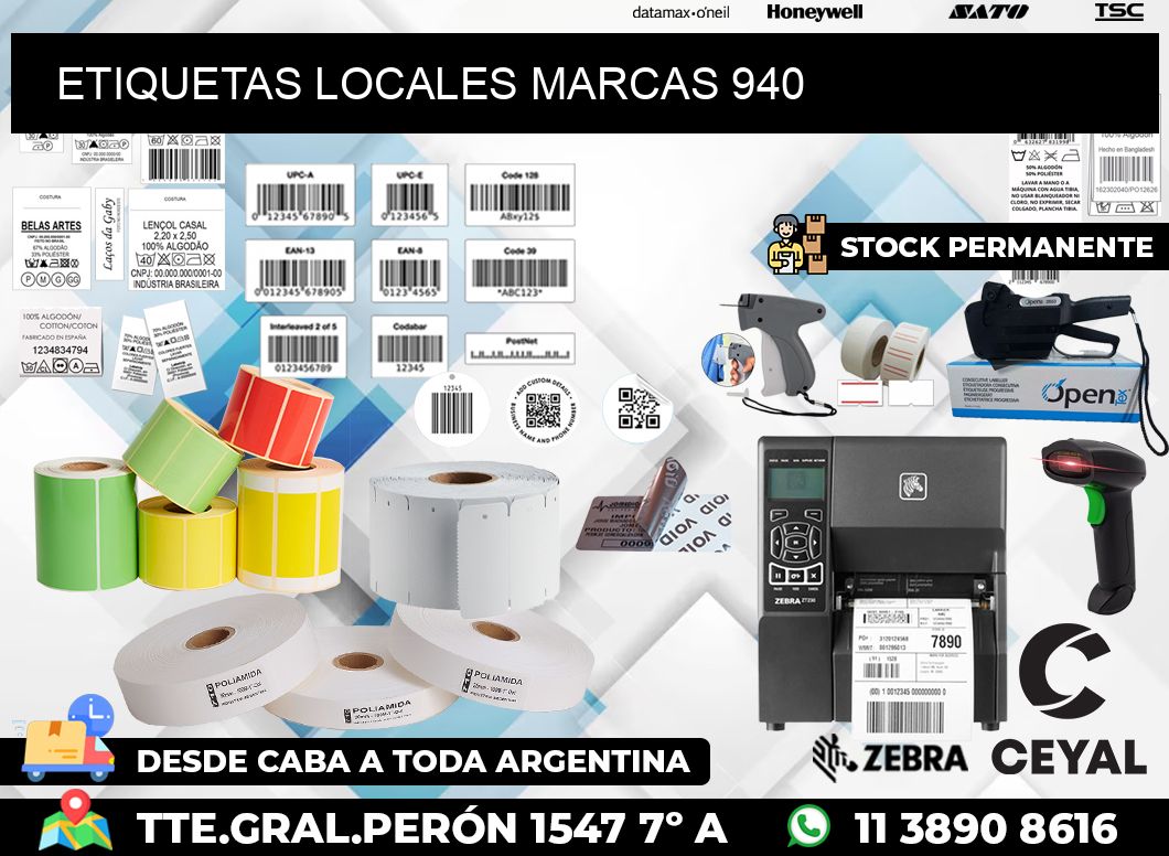 ETIQUETAS LOCALES MARCAS 940