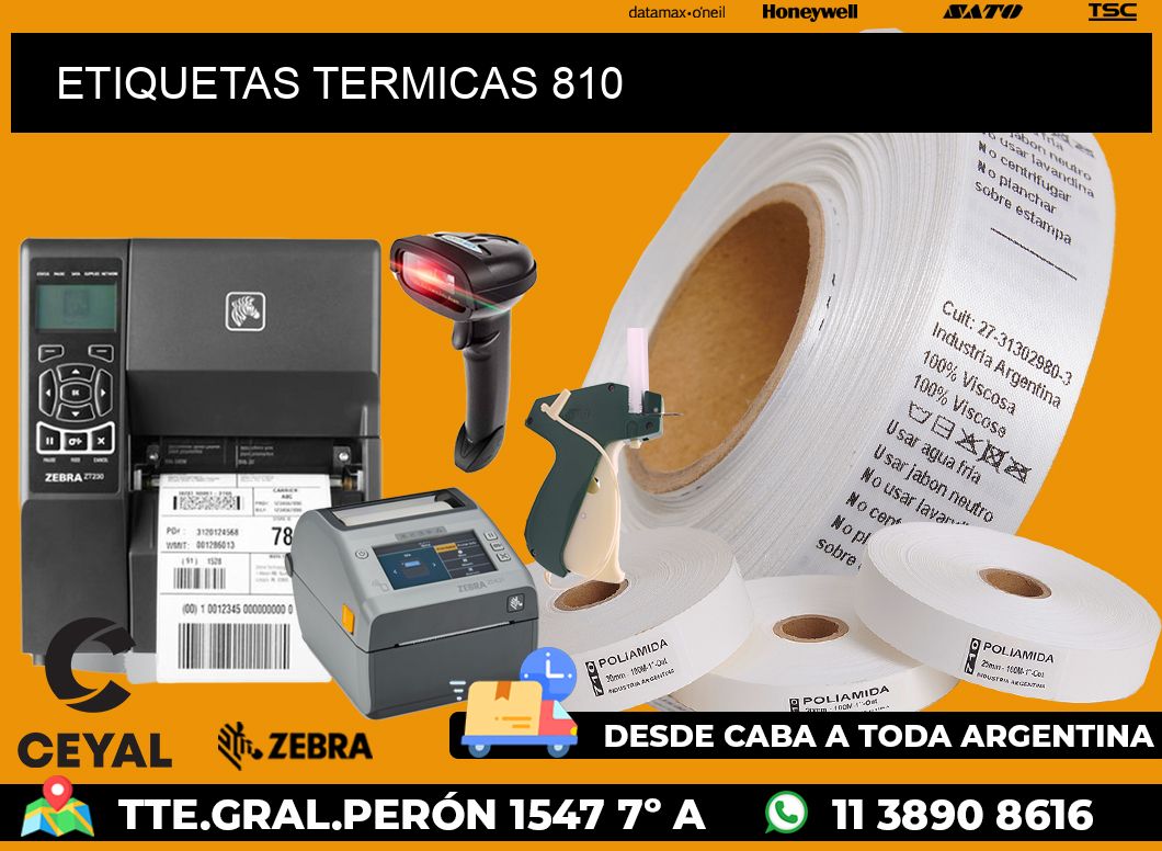 ETIQUETAS TERMICAS 810