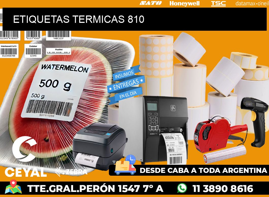 ETIQUETAS TERMICAS 810