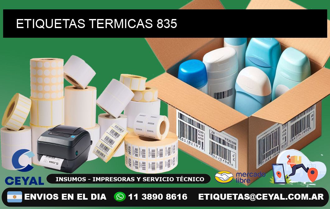 ETIQUETAS TERMICAS 835