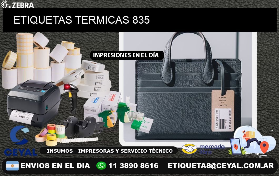 ETIQUETAS TERMICAS 835