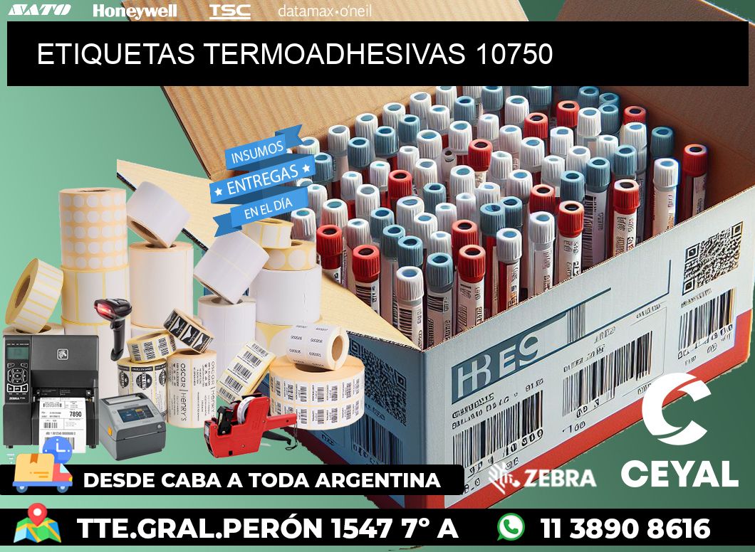 ETIQUETAS TERMOADHESIVAS 10750