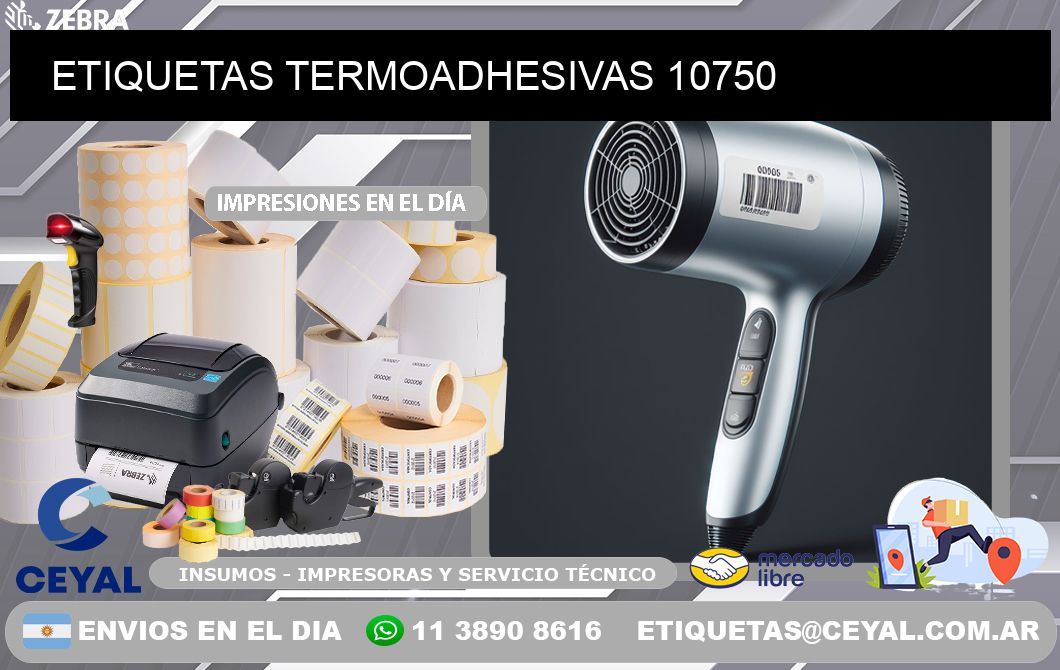 ETIQUETAS TERMOADHESIVAS 10750