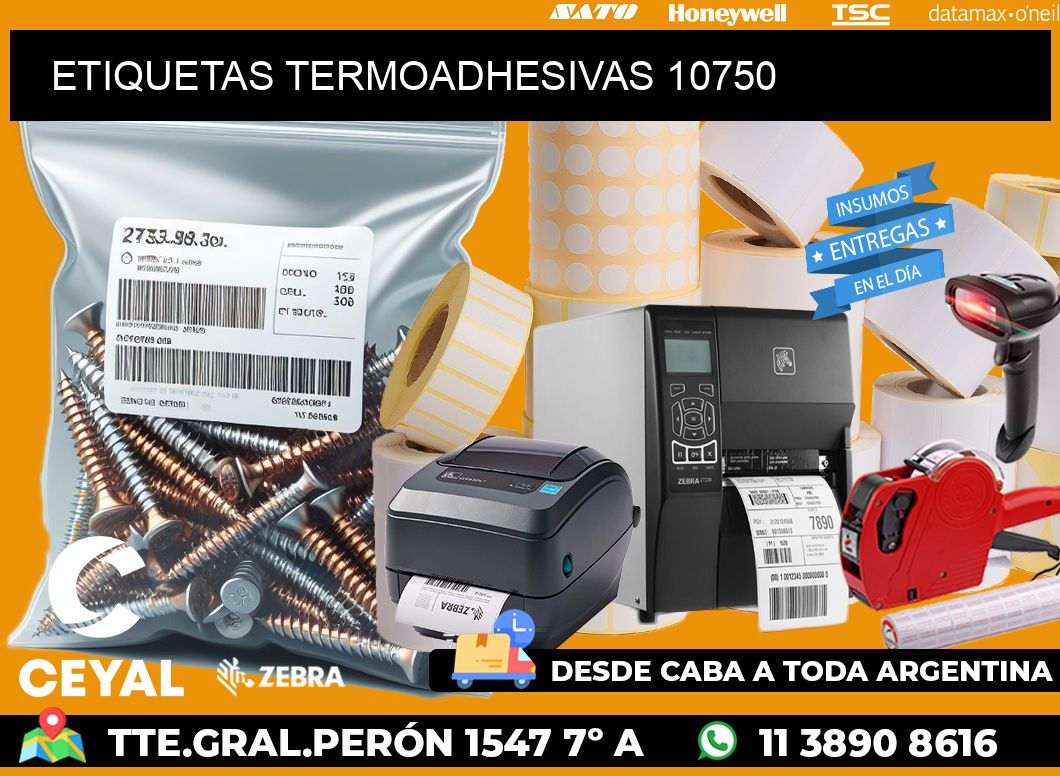 ETIQUETAS TERMOADHESIVAS 10750