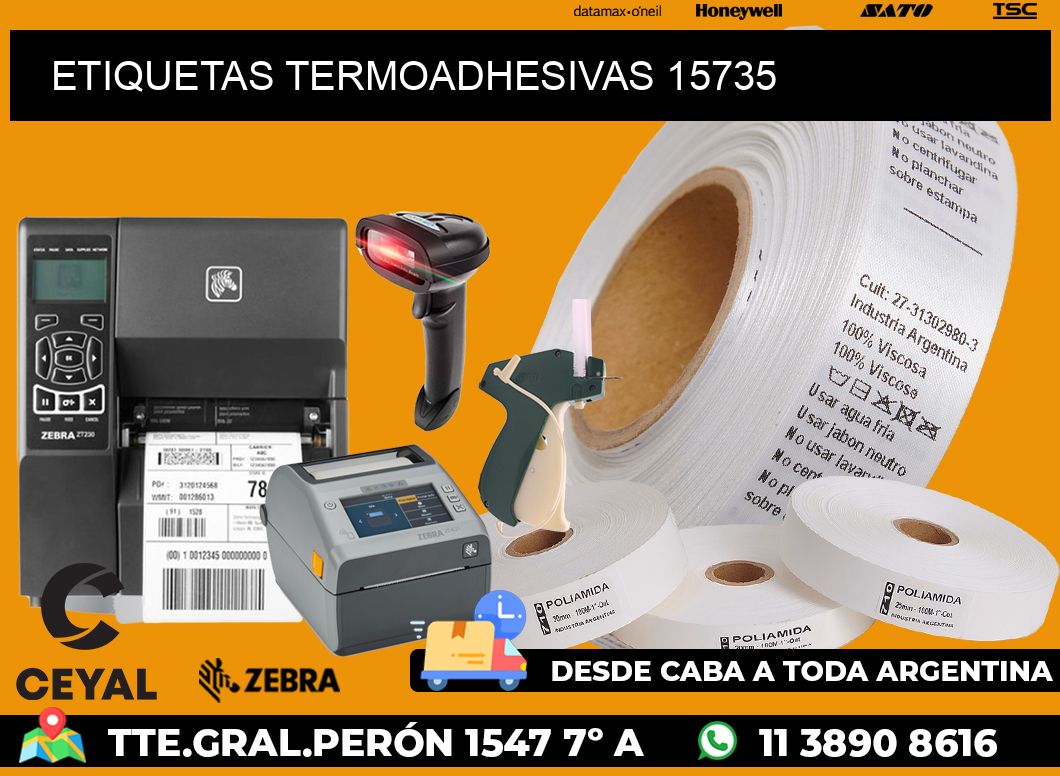 ETIQUETAS TERMOADHESIVAS 15735