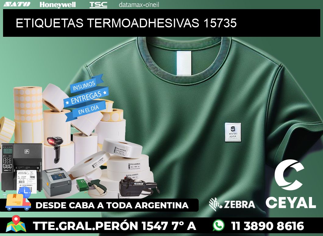 ETIQUETAS TERMOADHESIVAS 15735