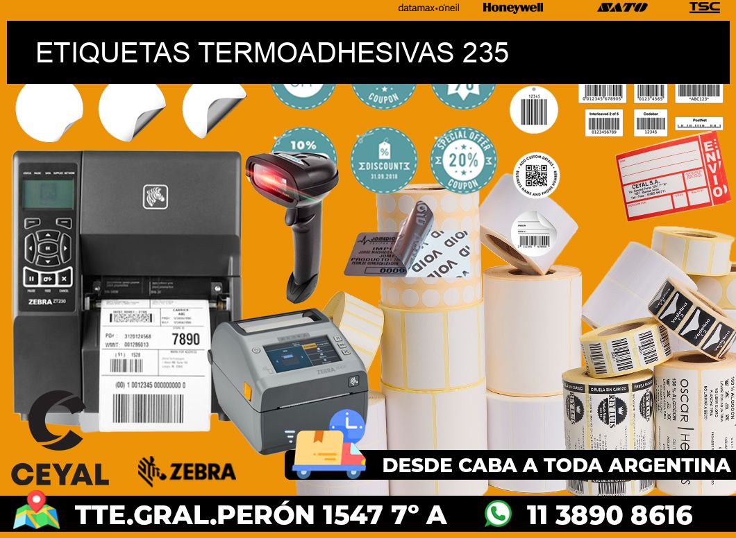 ETIQUETAS TERMOADHESIVAS 235