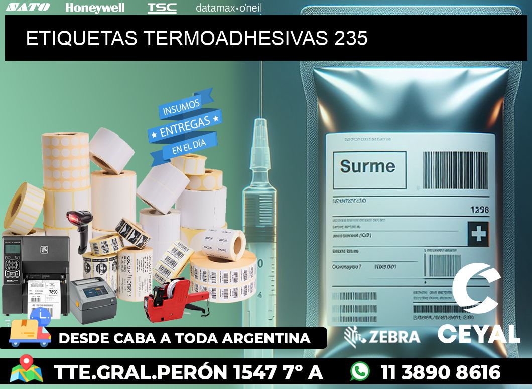 ETIQUETAS TERMOADHESIVAS 235