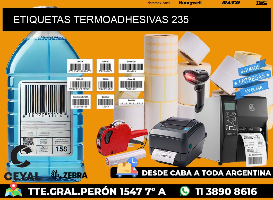 ETIQUETAS TERMOADHESIVAS 235