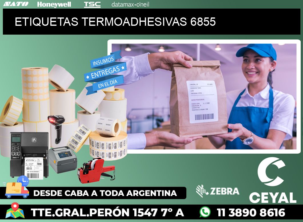 ETIQUETAS TERMOADHESIVAS 6855