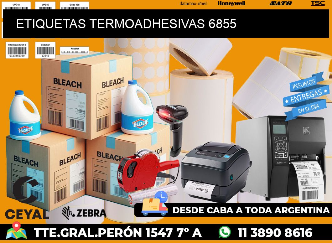 ETIQUETAS TERMOADHESIVAS 6855