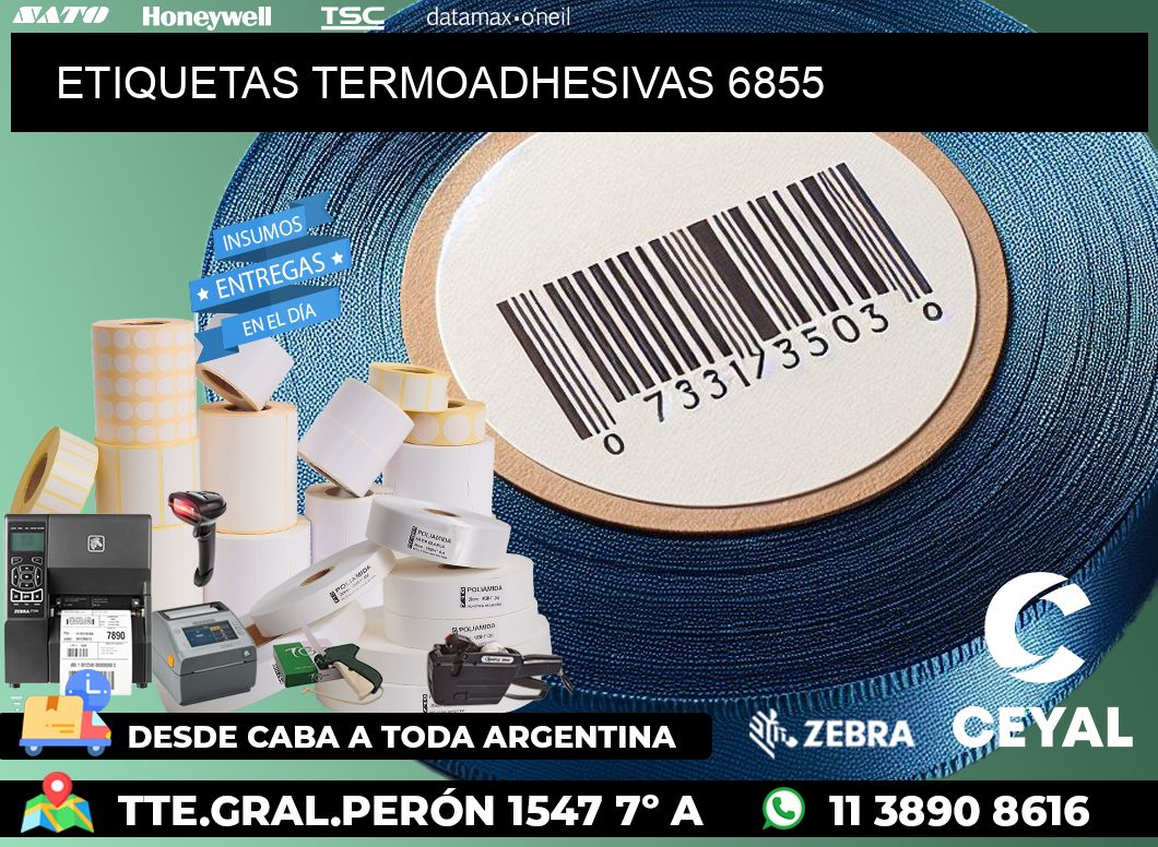 ETIQUETAS TERMOADHESIVAS 6855