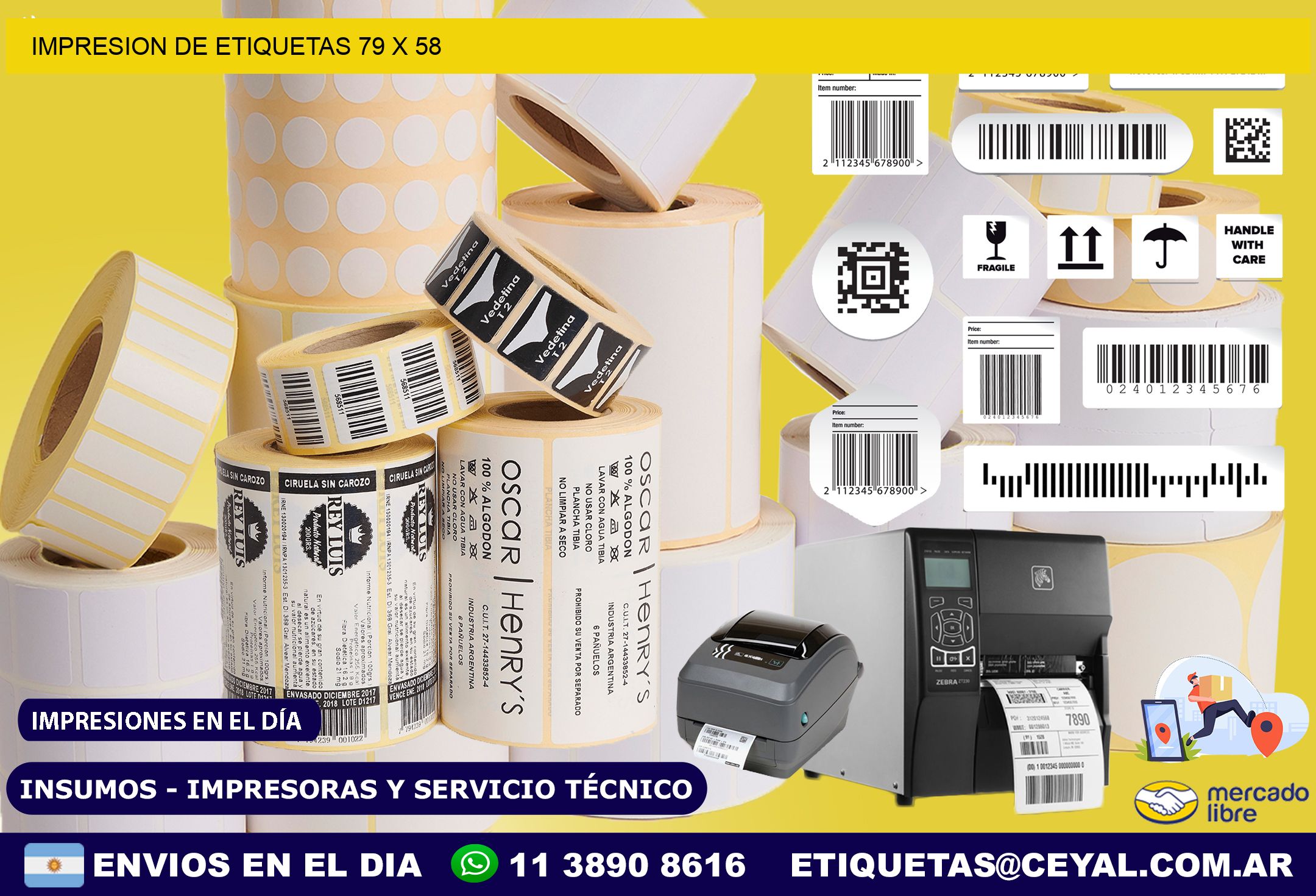 IMPRESION DE ETIQUETAS 79 x 58