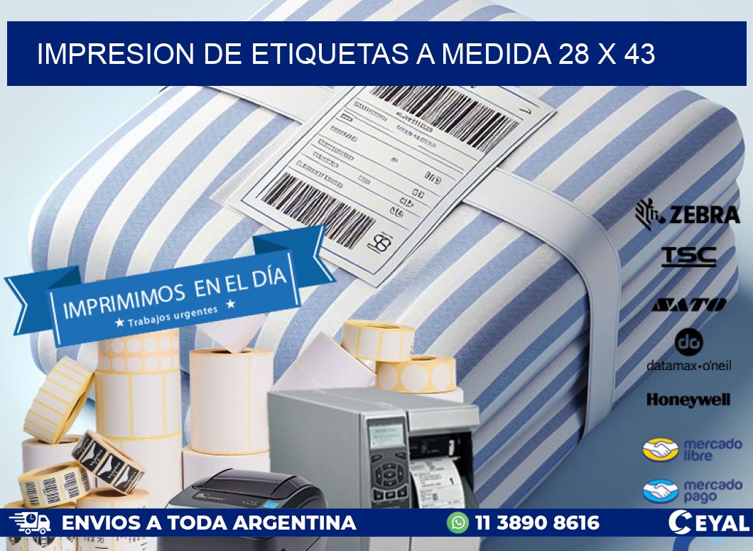 IMPRESION DE ETIQUETAS A MEDIDA 28 x 43