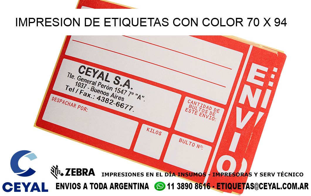 IMPRESION DE ETIQUETAS CON COLOR 70 x 94