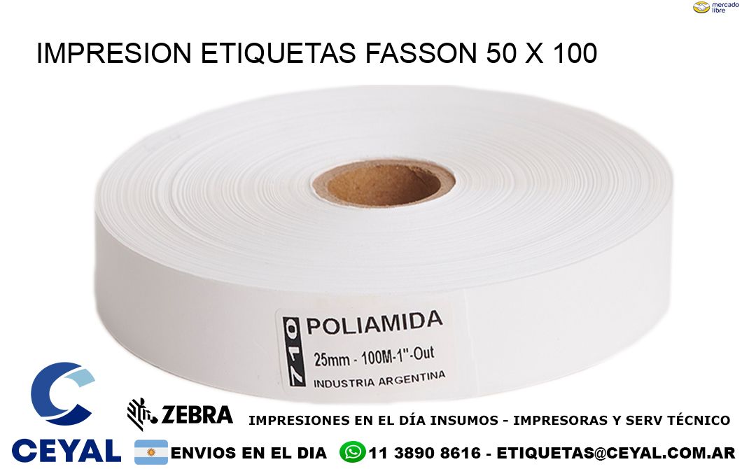 IMPRESION ETIQUETAS FASSON 50 x 100