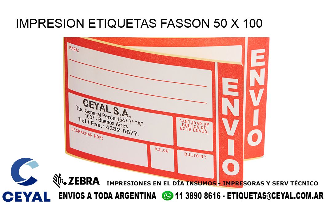 IMPRESION ETIQUETAS FASSON 50 x 100