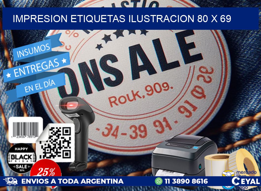IMPRESION ETIQUETAS ILUSTRACION 80 x 69