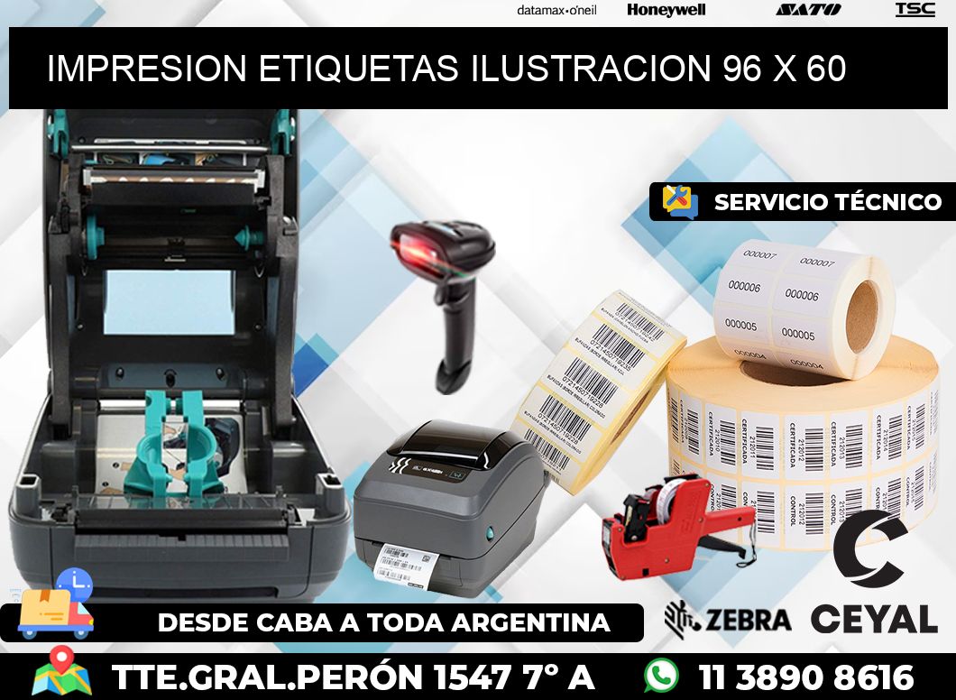 IMPRESION ETIQUETAS ILUSTRACION 96 x 60