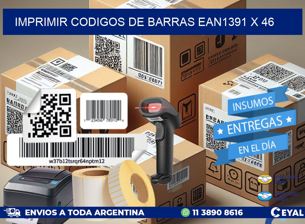 IMPRIMIR CODIGOS DE BARRAS EAN1391 x 46