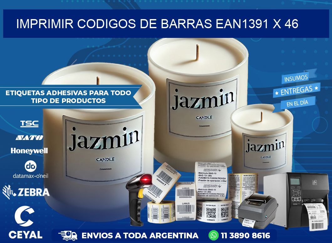 IMPRIMIR CODIGOS DE BARRAS EAN1391 x 46