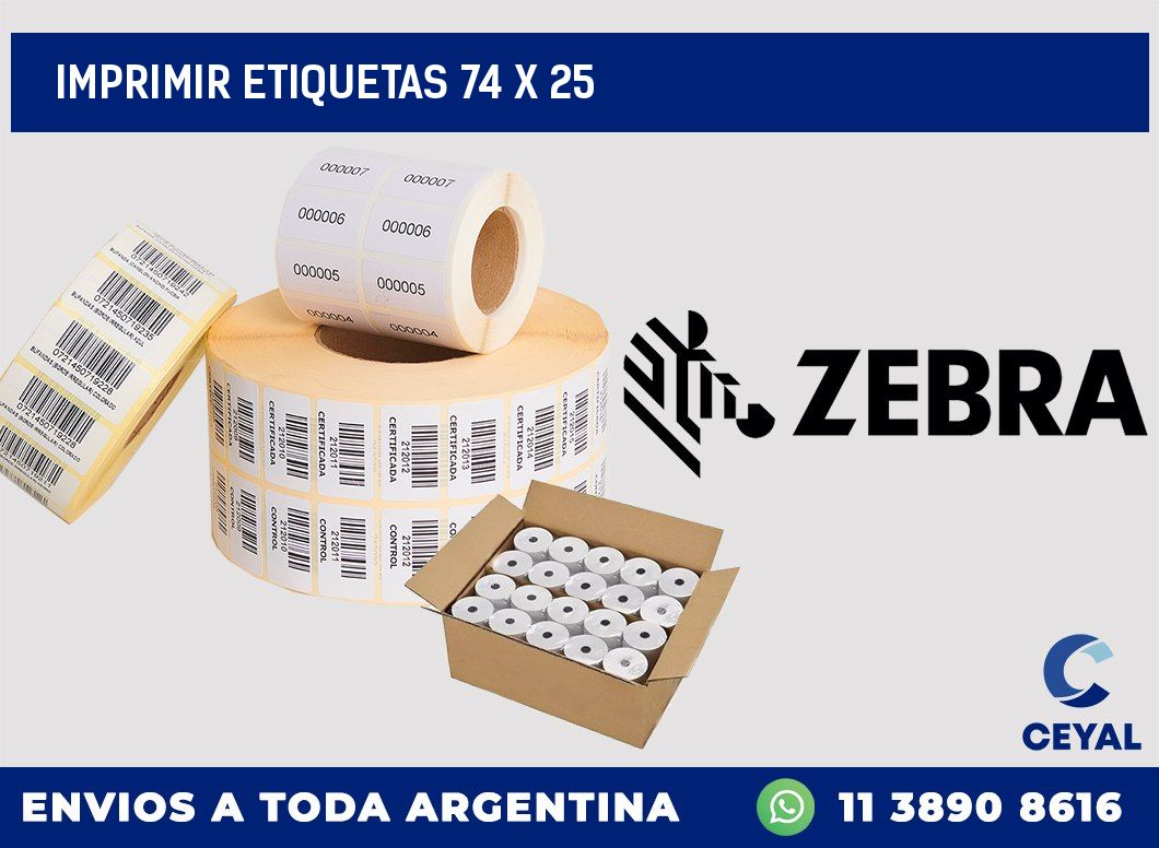 IMPRIMIR ETIQUETAS 74 x 25