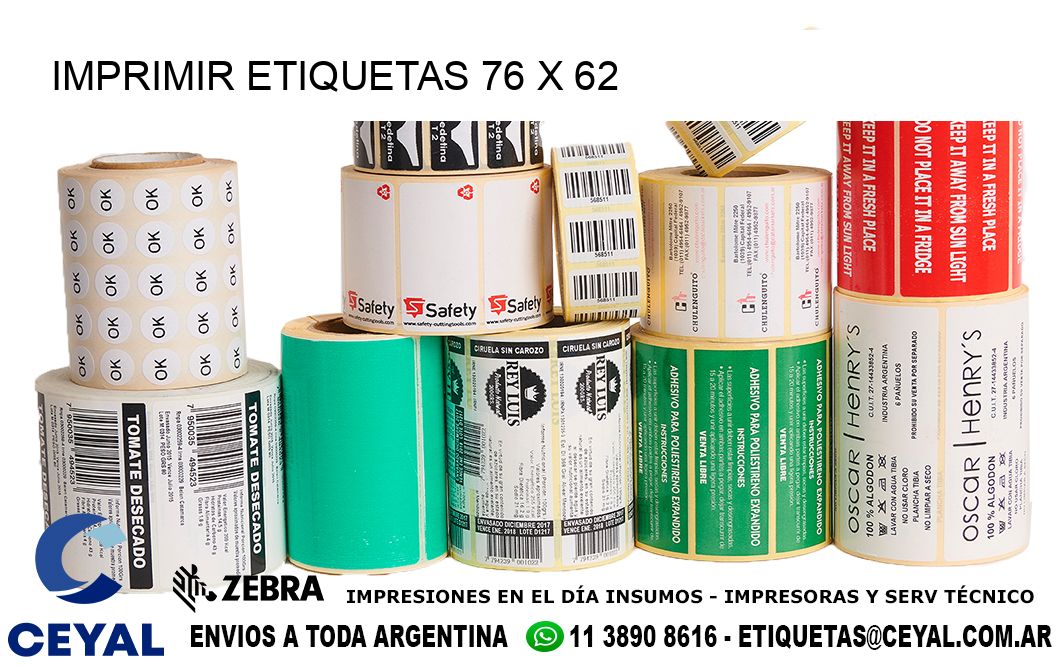 IMPRIMIR ETIQUETAS 76 x 62