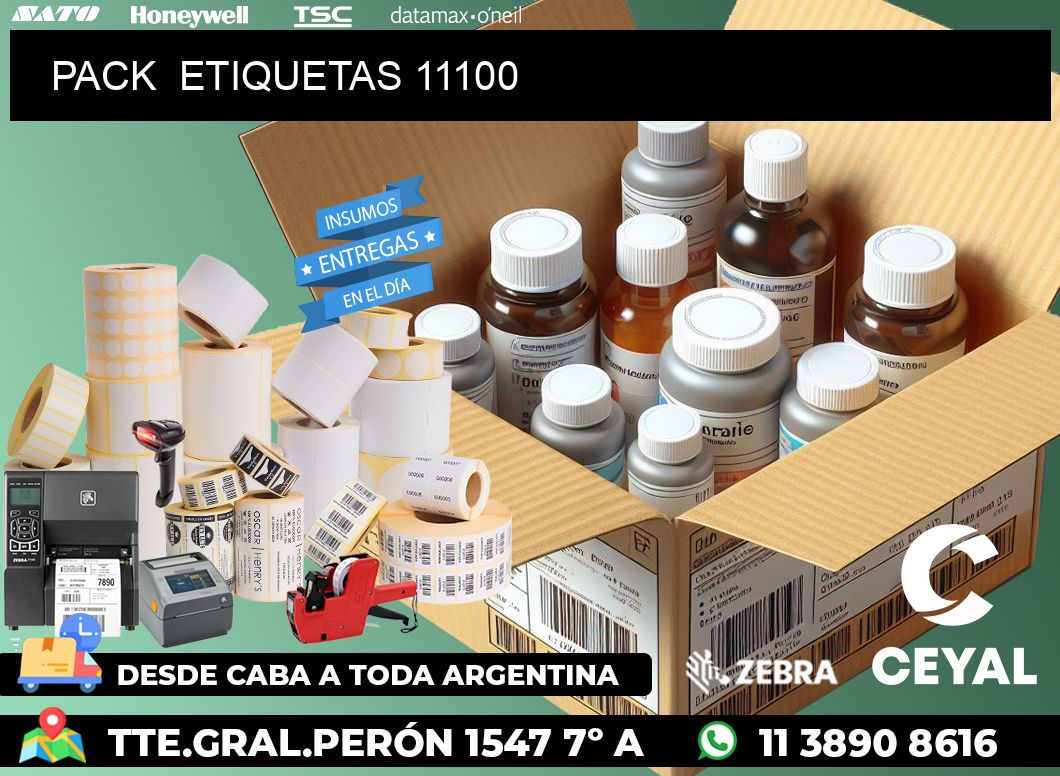 PACK  ETIQUETAS 11100