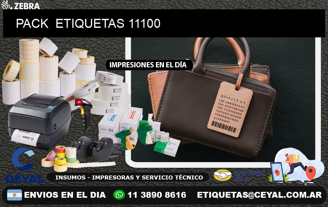 PACK  ETIQUETAS 11100