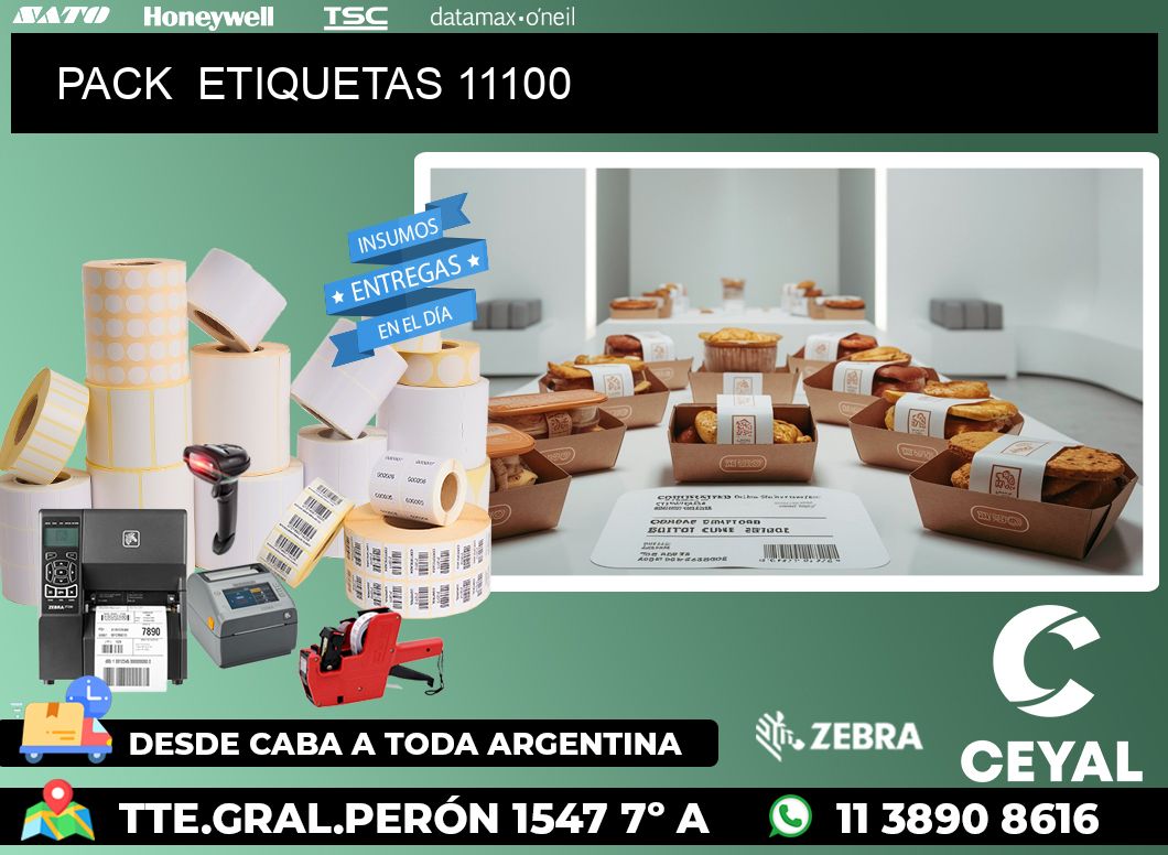 PACK  ETIQUETAS 11100