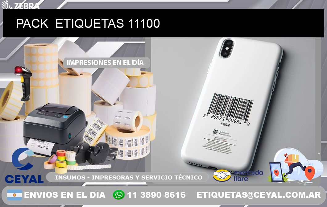 PACK  ETIQUETAS 11100