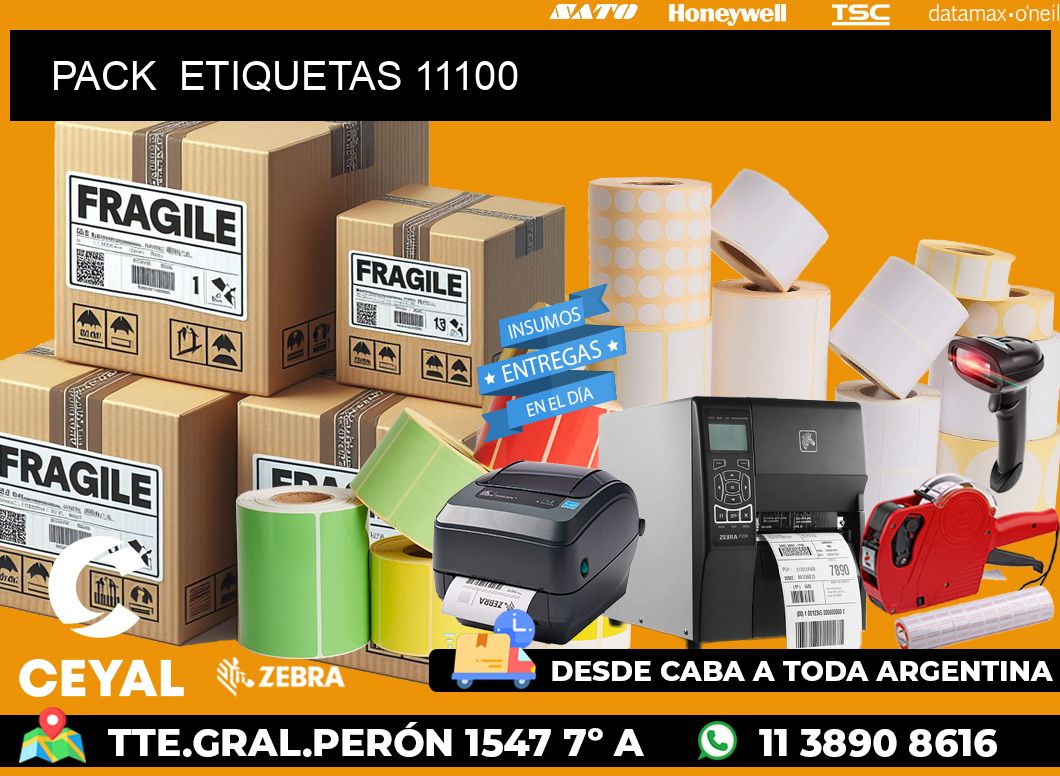 PACK  ETIQUETAS 11100