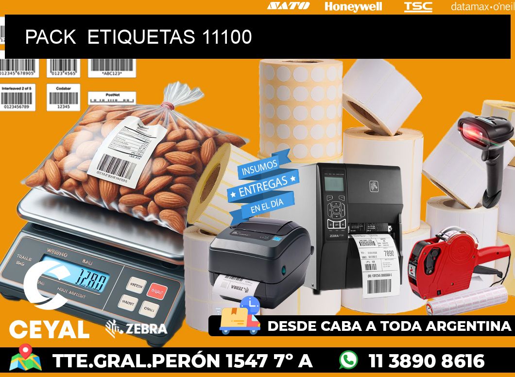 PACK  ETIQUETAS 11100