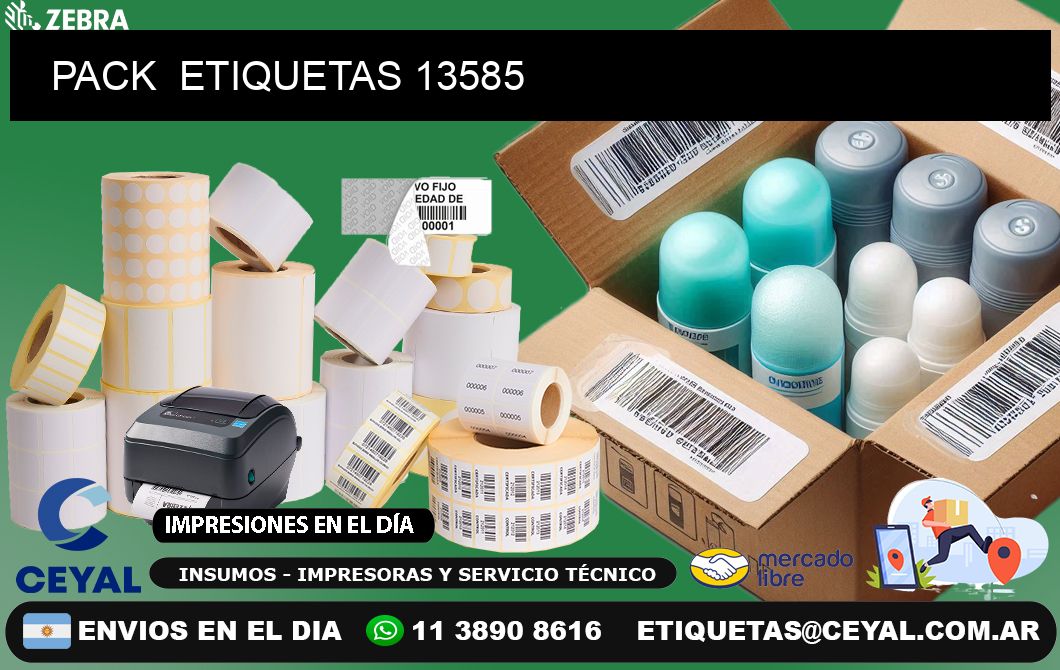 PACK  ETIQUETAS 13585