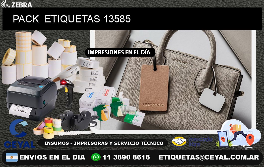 PACK  ETIQUETAS 13585