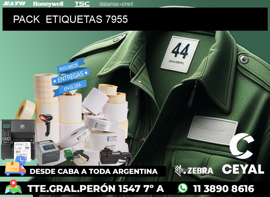 PACK  ETIQUETAS 7955